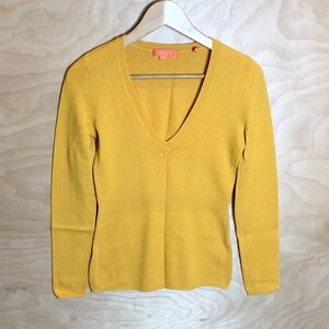 Christopher Fisher Cashmere Sweater Yellow Size S.